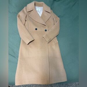Club Monaco Tan Double-Breasted Coat